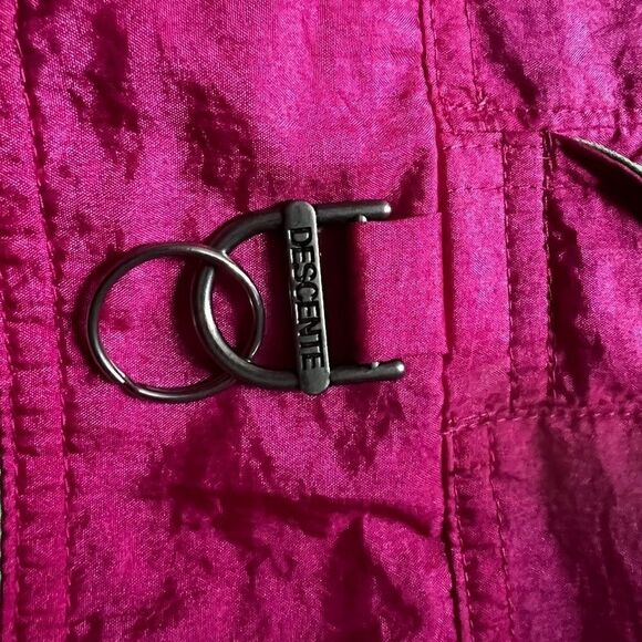 Descente Vintage 90s Neon Pink & Green Ski Lightweight Pull Over Jacket Large - Picture 4 of 13